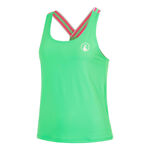 Abbigliamento da tennis Quiet Please Quiet Please Serve & Volley 2.0 Canottiera Donna - verde, bianco
