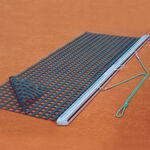 Strumenti per campi da tennis Tegra Tegra Rete Livellatrice 2,0 X 0,75m Profilo In Alluminio/a Doppio Strato/in Tessuto Pesante-Argento