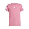 Training Essentials 3 Stripes Maglietta Bambini - rosa, bianco