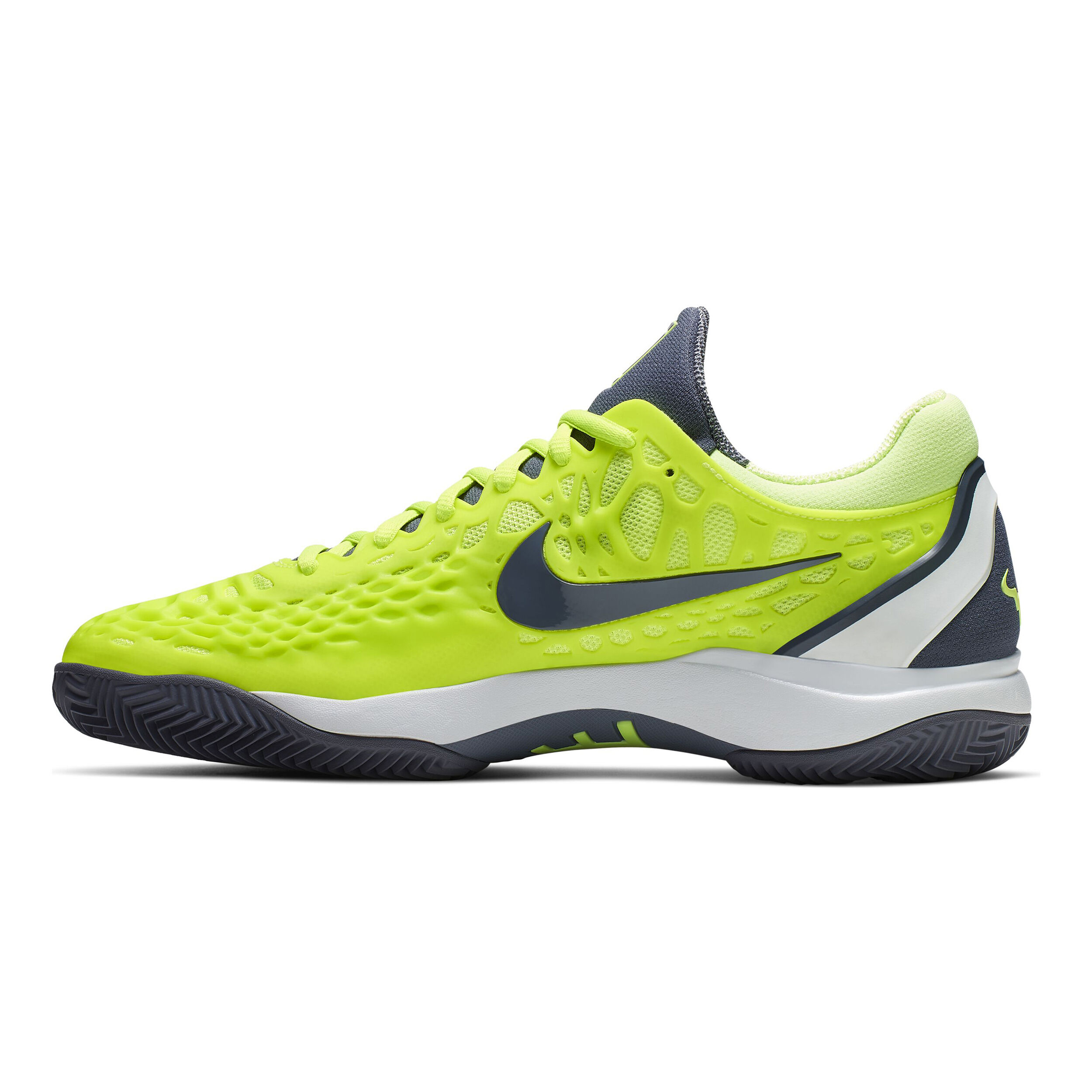 Zoom Cage 3 Clay Scarpa Per Terra Rossa Uomini Giallo Limone Grigio Scuro