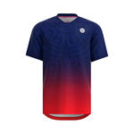Abbigliamento BIDI BADU BIDI BADU Grafic Illumination Maglietta Ragazzi - blu scuro, rosso scuro