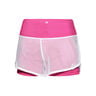 Efia Tech (2in1) Pantaloncini Donna-Rosa,Bianco