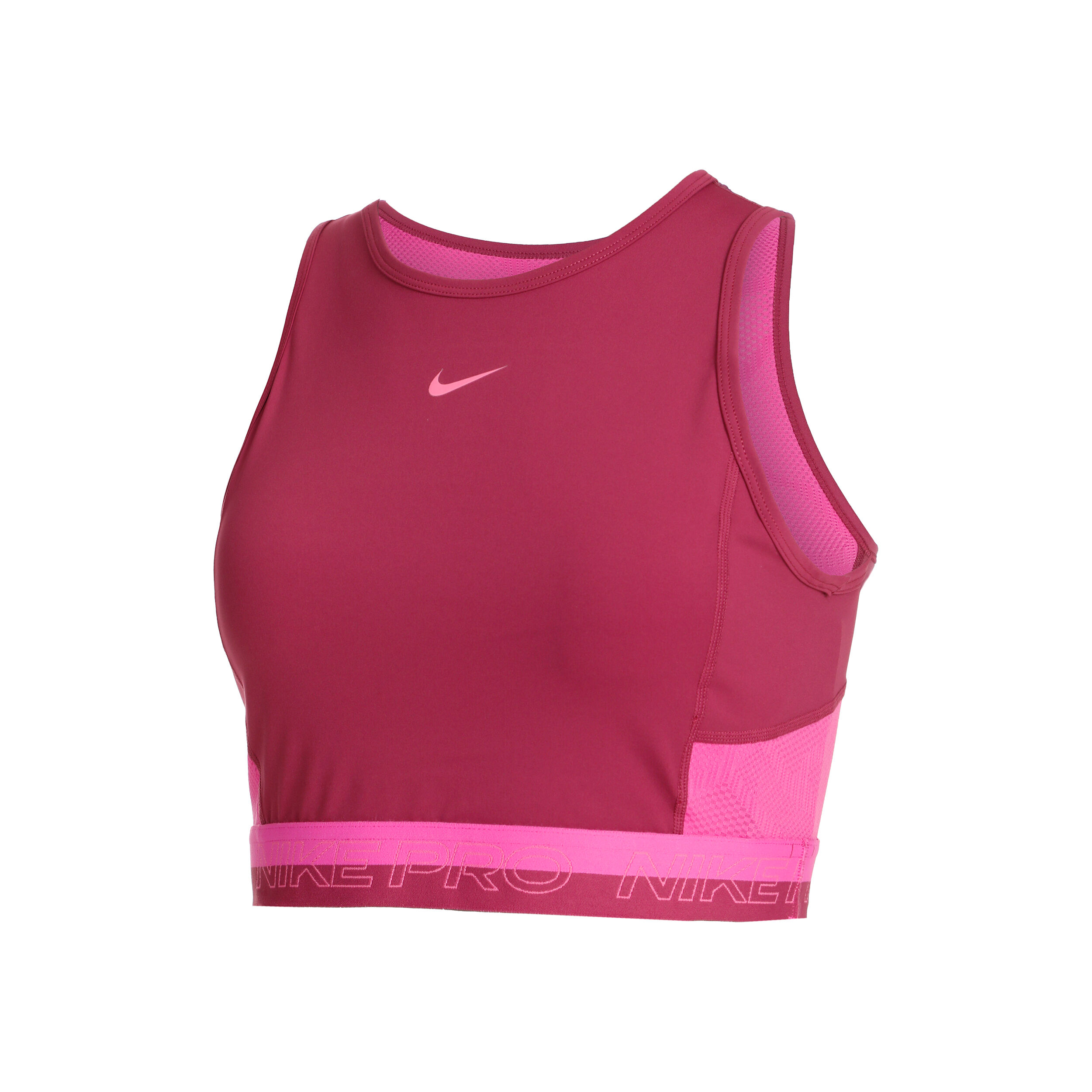 Buy Nike Dri Fit Performance Cropped Canottiera Donna Rosso Rosa