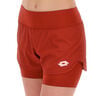 Tech II Pantaloncini Donna-Vino Rosso