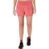 Road 2in1 3.5in Pantaloncini da corsa Donna-rosa, rosa