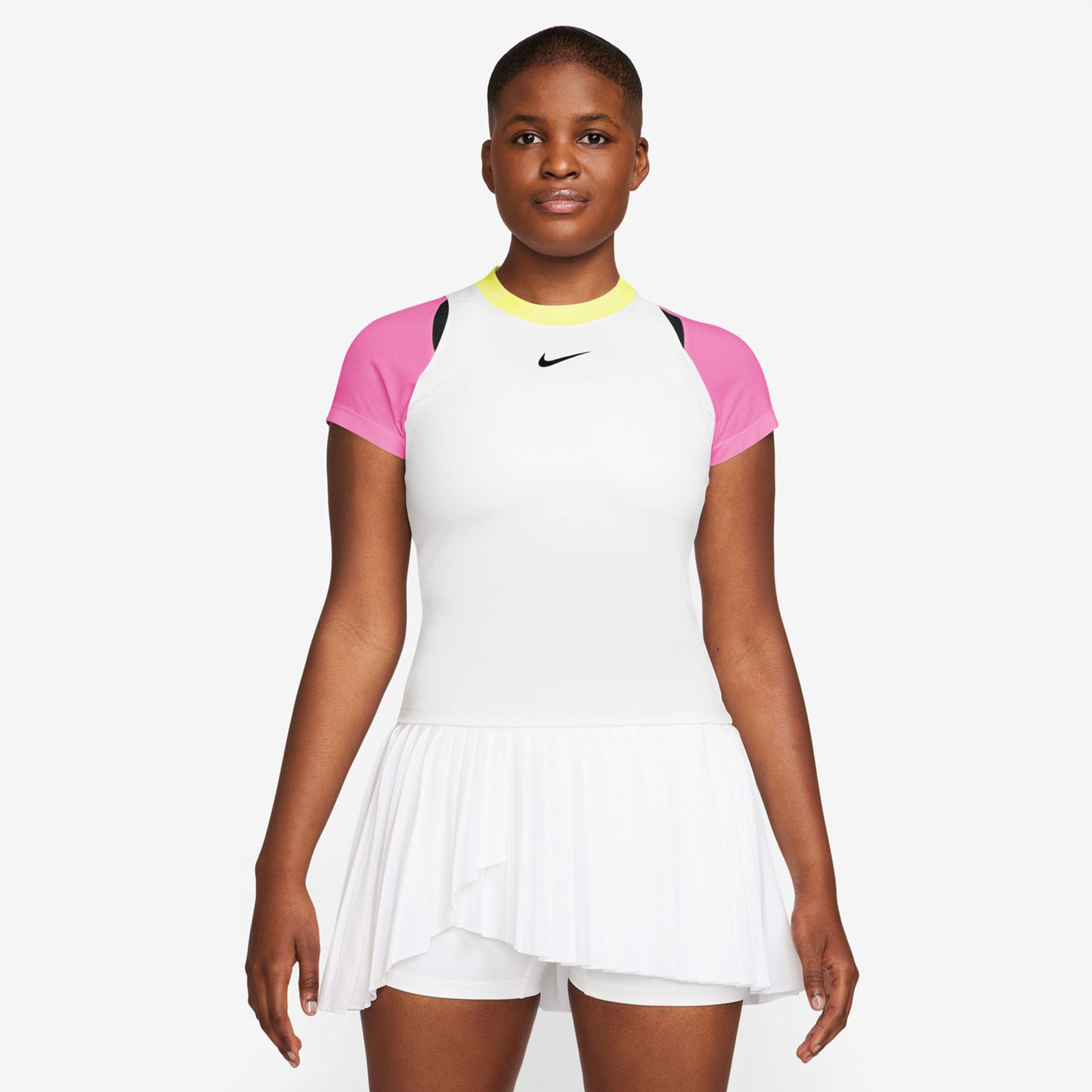 Buy Nike Court Dri Fit Advantage Maglietta Donna Bianco Rosa online Tennis Point IT