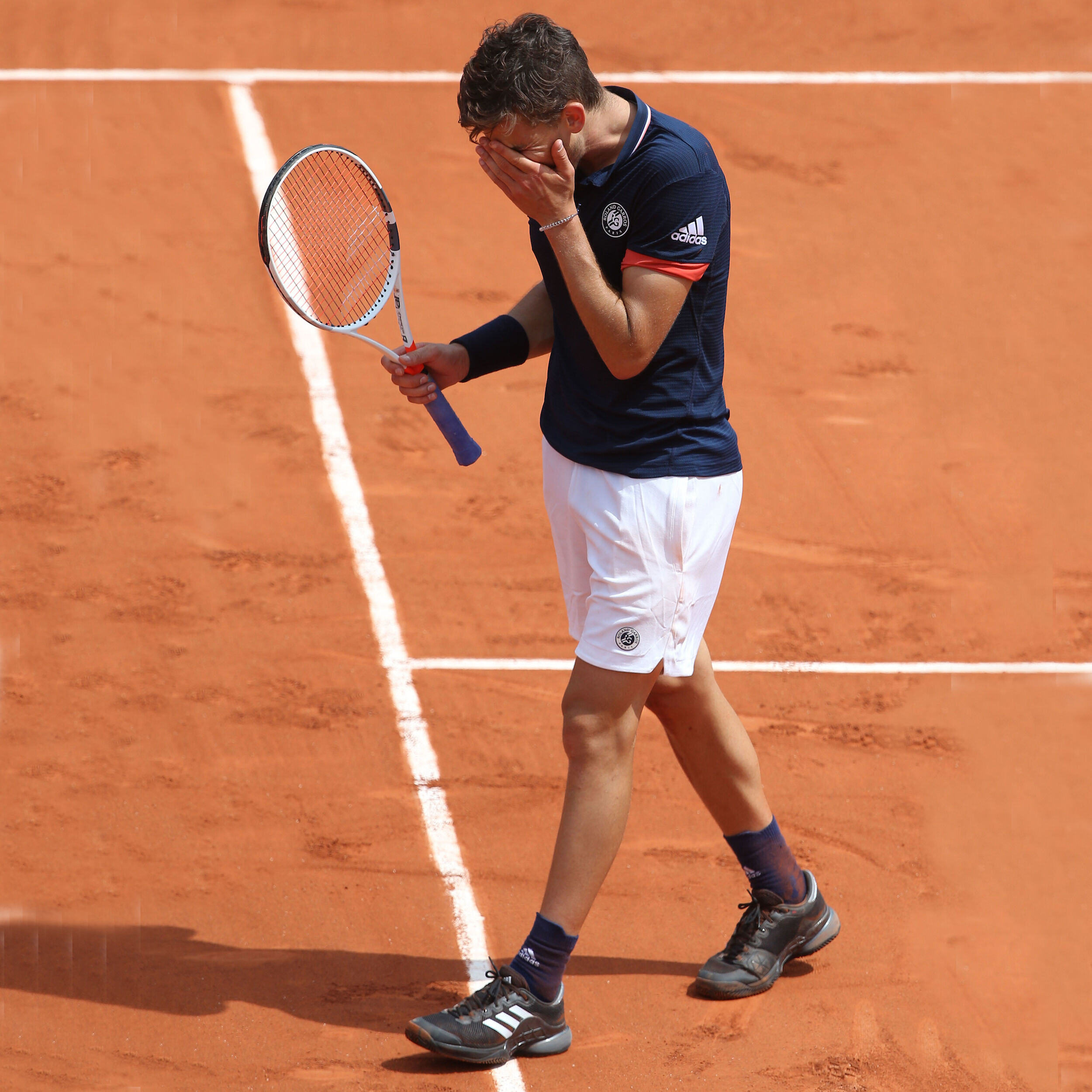 Roland Garros Pantaloncini Uomini Bianco Blu Scuro