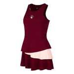 Abbigliamento Quiet Please Quiet Please Endlessly Flounce Abito Donna-Vino Rosso,Rosa