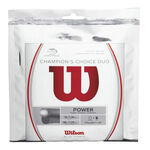 Corde Da Tennis Wilson Champions Choice Duo 12,2m natur, silber