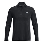 Abbigliamento Under Armour Under Armour Seamless Stride 1/4 Zip Manica Lunga Uomini-Nero