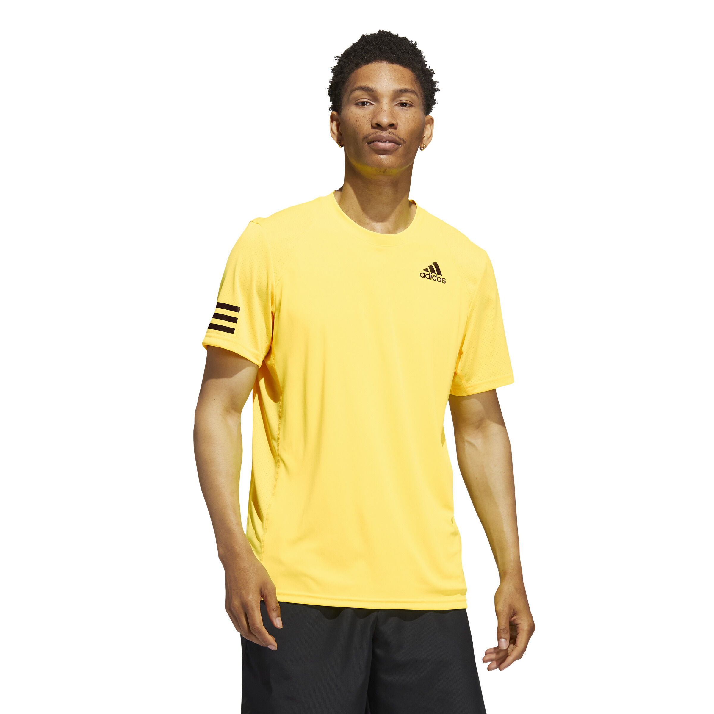 Buy adidas Club 3 Stripes Maglietta Uomini Giallo online Tennis