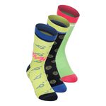Abbigliamento Da Tennis BIDI BADU Bold Bro I Crew Printed Move Socks 3 Pack - mixed
