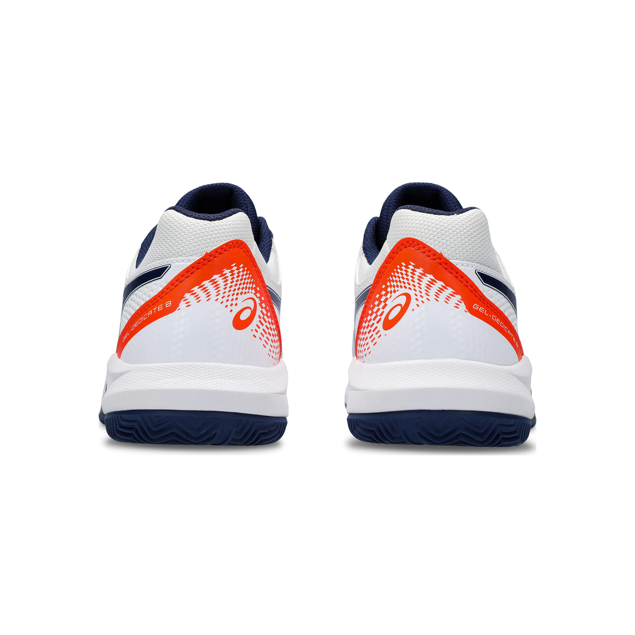 Buy ASICS Gel Dedicate 8 Scarpa Per Terra Rossa Uomini Bianco Blu Scuro online Tennis Point IT