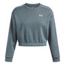 Rival Fleece Piped Crew Felpa Donna-grigio-blu