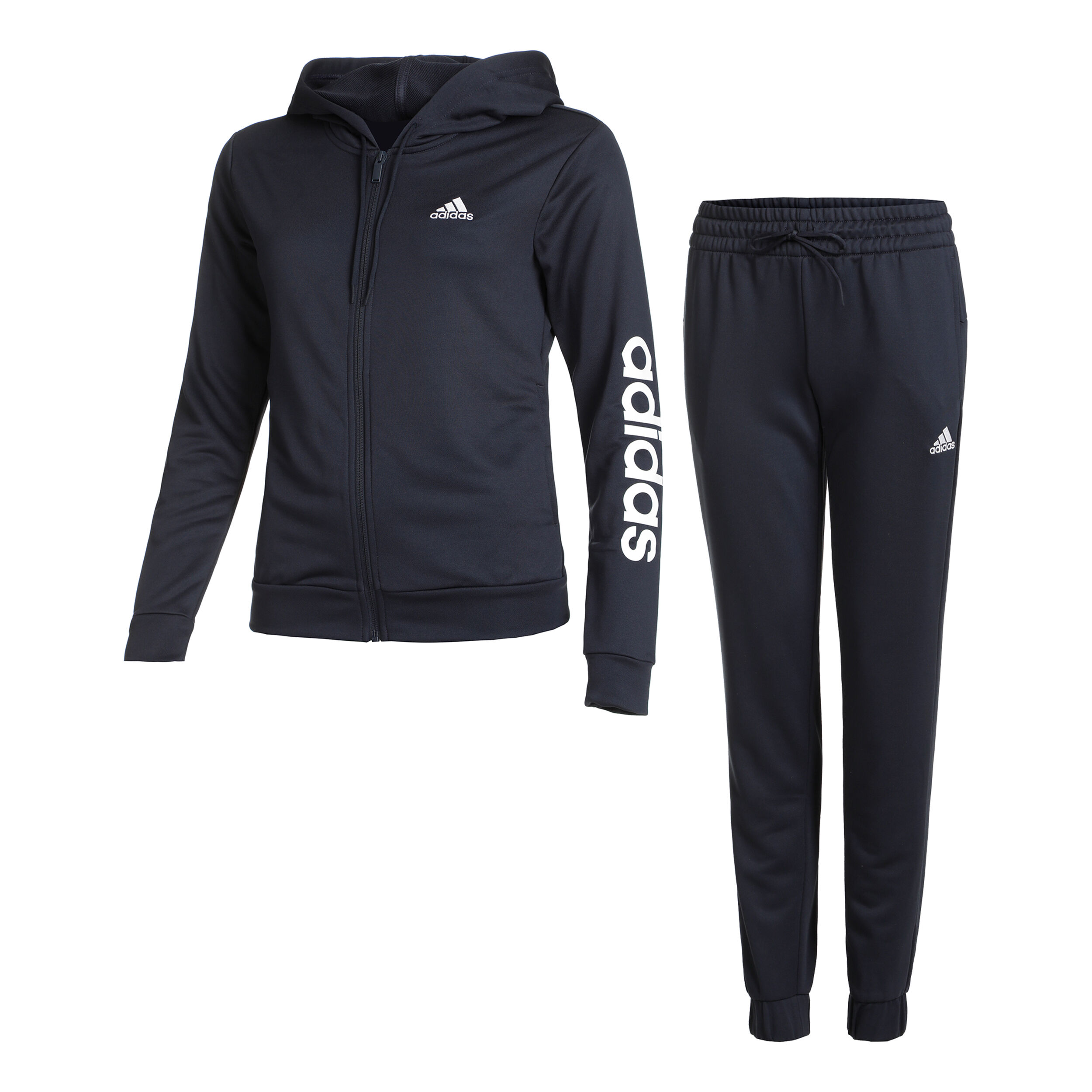 Buy adidas Linear Tuta Da Allenamento Donna Blu Scuro Bianco online Tennis Point IT