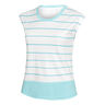 Maglietta Donna-Bianco,Turchese