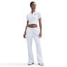 Court Heritage Crop Polo Donna-Bianco