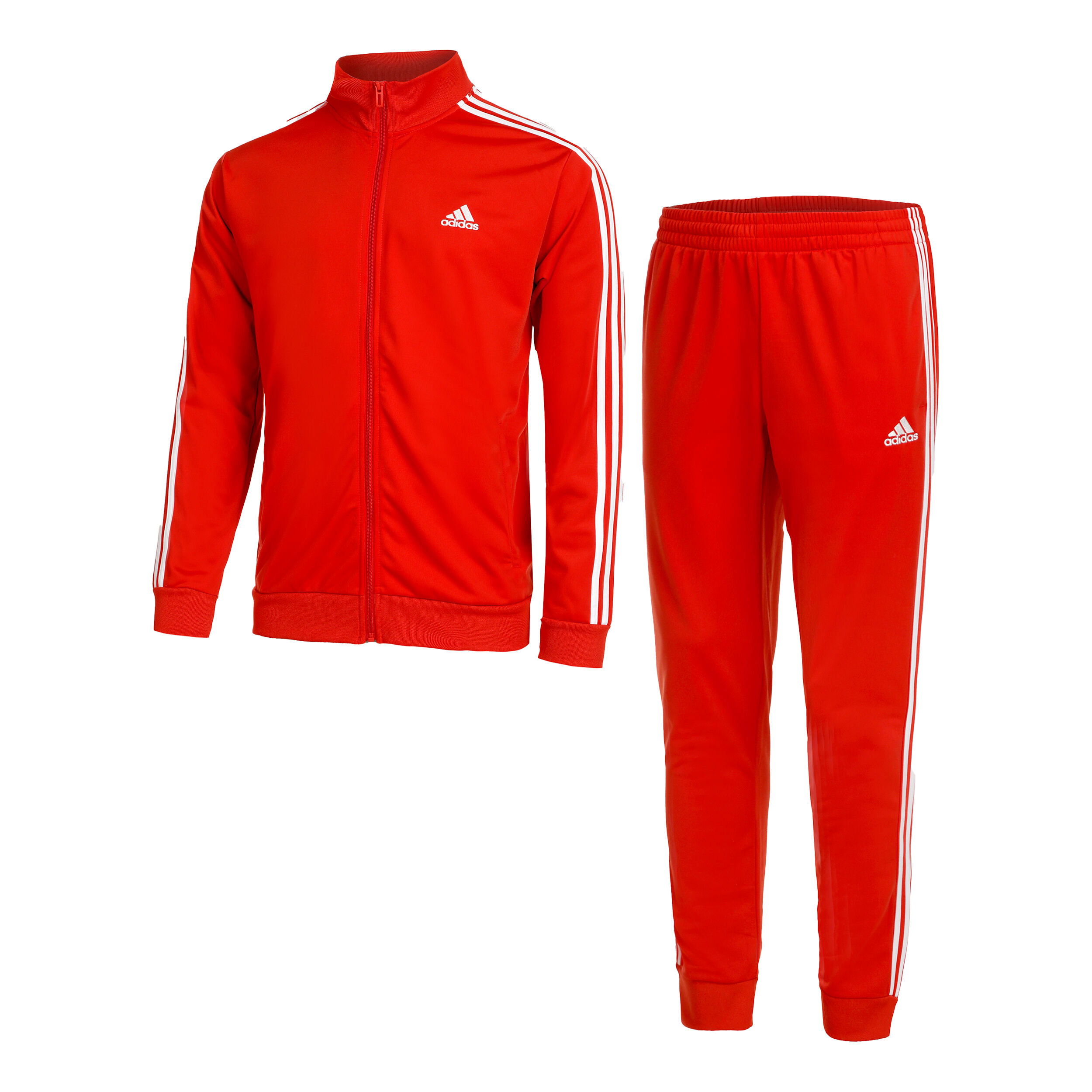 Buy adidas Sportswear Basic 3 Stripes Tricot Tuta Da Allenamento Uomini Arancione Bianco online Tennis Point IT