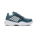 Scarpe da tennis K-Swiss K-Swiss Court Express Strap Omni Scarpa Per Tutte Le Superfici Bambini-Color Petrolio,Bianco