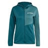 Terrex XPR Light Fleece Giacca Da Corsa Donna-Color Petrolio