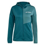 Abbigliamento adidas adidas Terrex XPR Light Fleece Giacca Da Corsa Donna-Color Petrolio