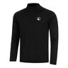 Big Serve 1/4 Zip Manica Lunga Uomini-Nero