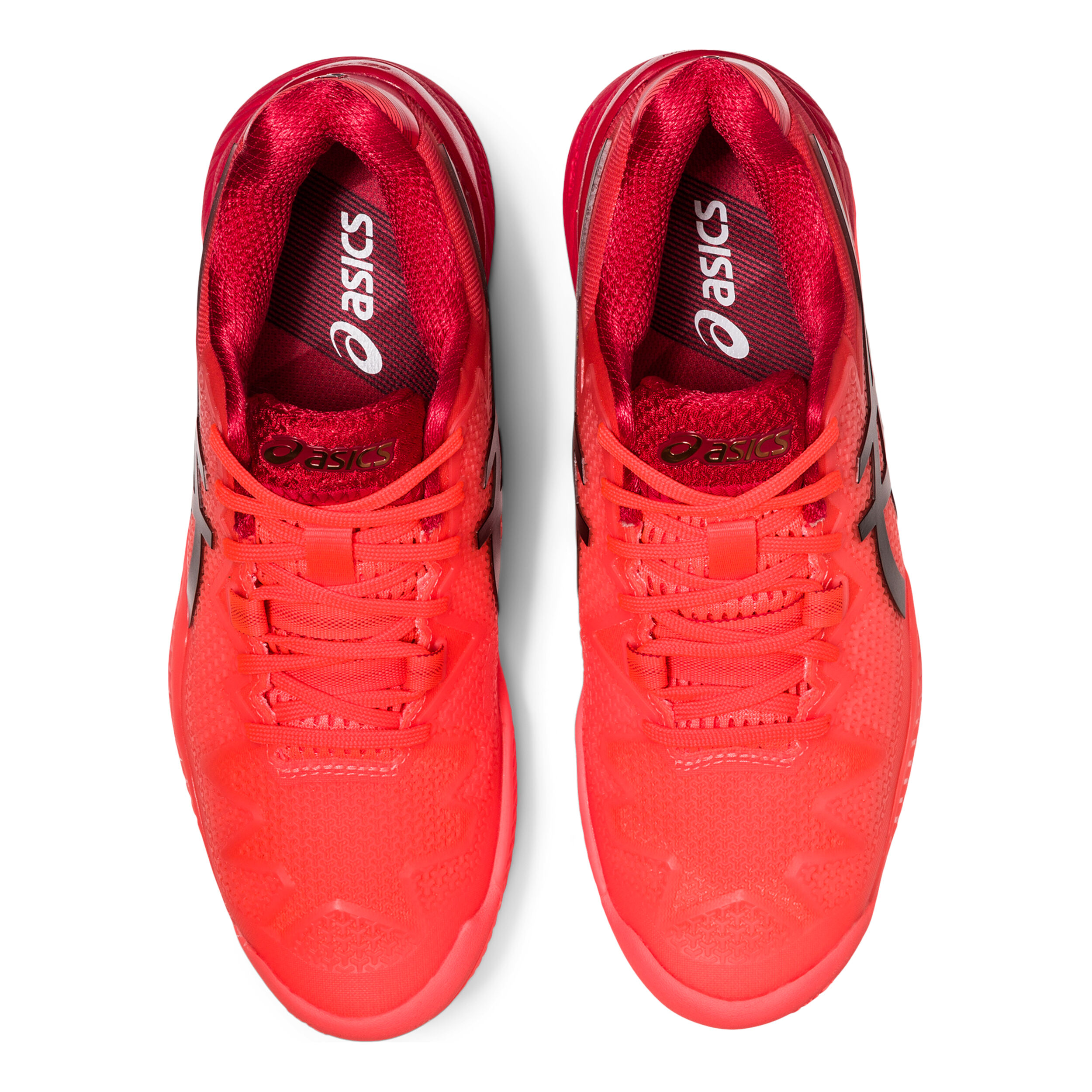 Gel Resolution 8 Clay Tokyo Scarpa Per Terra Rossa Donna Rosso Chiaro Rosso Scuro