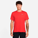 Abbigliamento Nike Nike Miler Camicia da corsa Uomini - rosso chiaro, argento