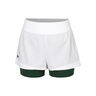Pantaloncini Donna - bianco, verde scuro