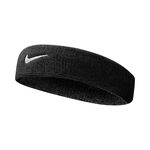 Abbigliamento Nike Nike Swoosh Fascia Per La Testa-Nero,Bianco