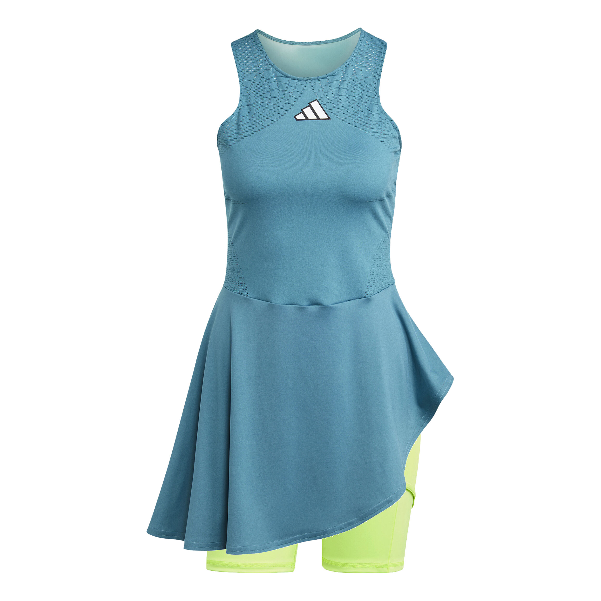 Buy adidas Pro Abito Donna Color Petrolio Lime online Tennis Point IT