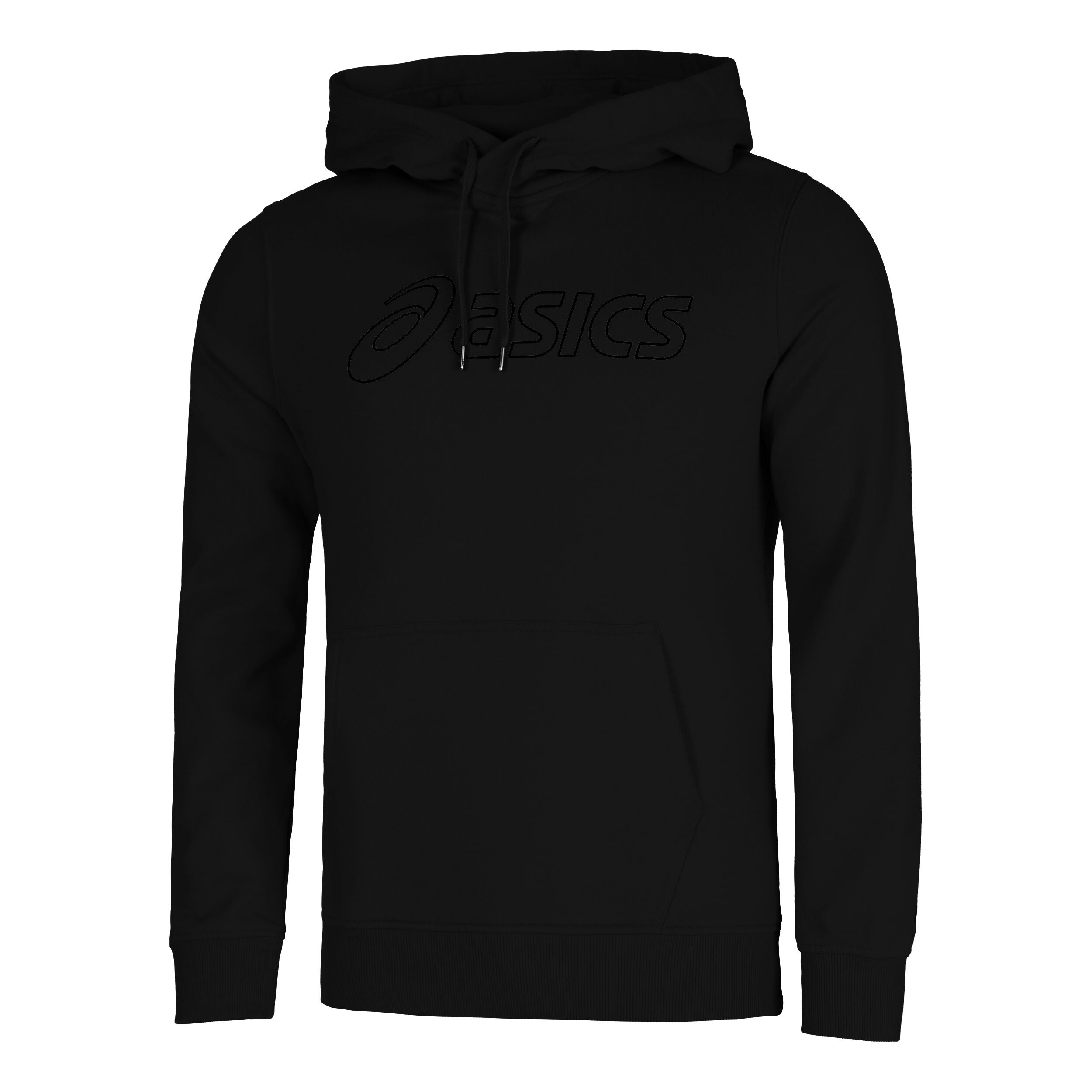 Buy ASICS Logo Felpa Con Cappuccio Uomini Nero Grigio online Tennis Point IT