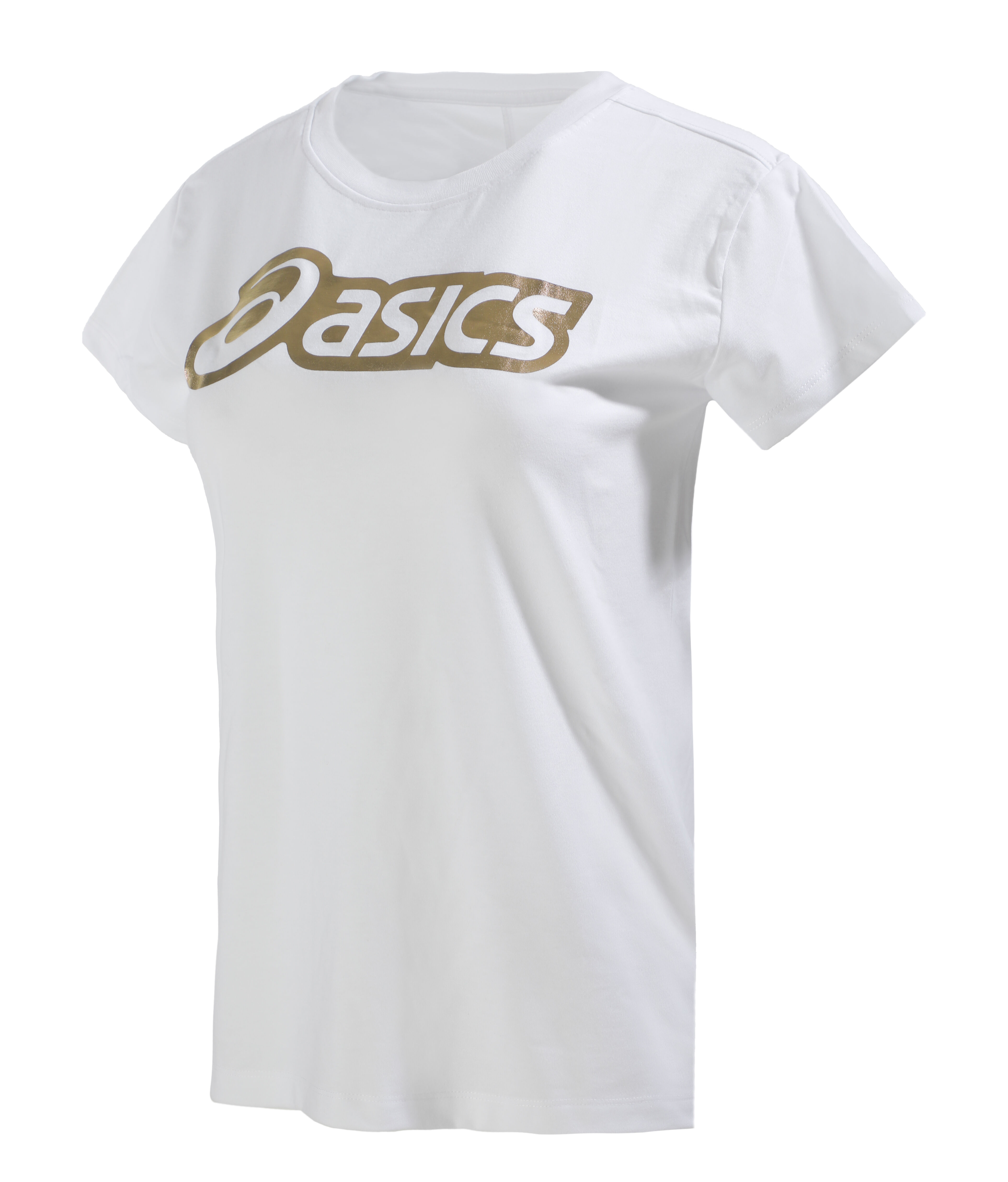 Logo Graphic Maglietta Donna Bianco Oro
