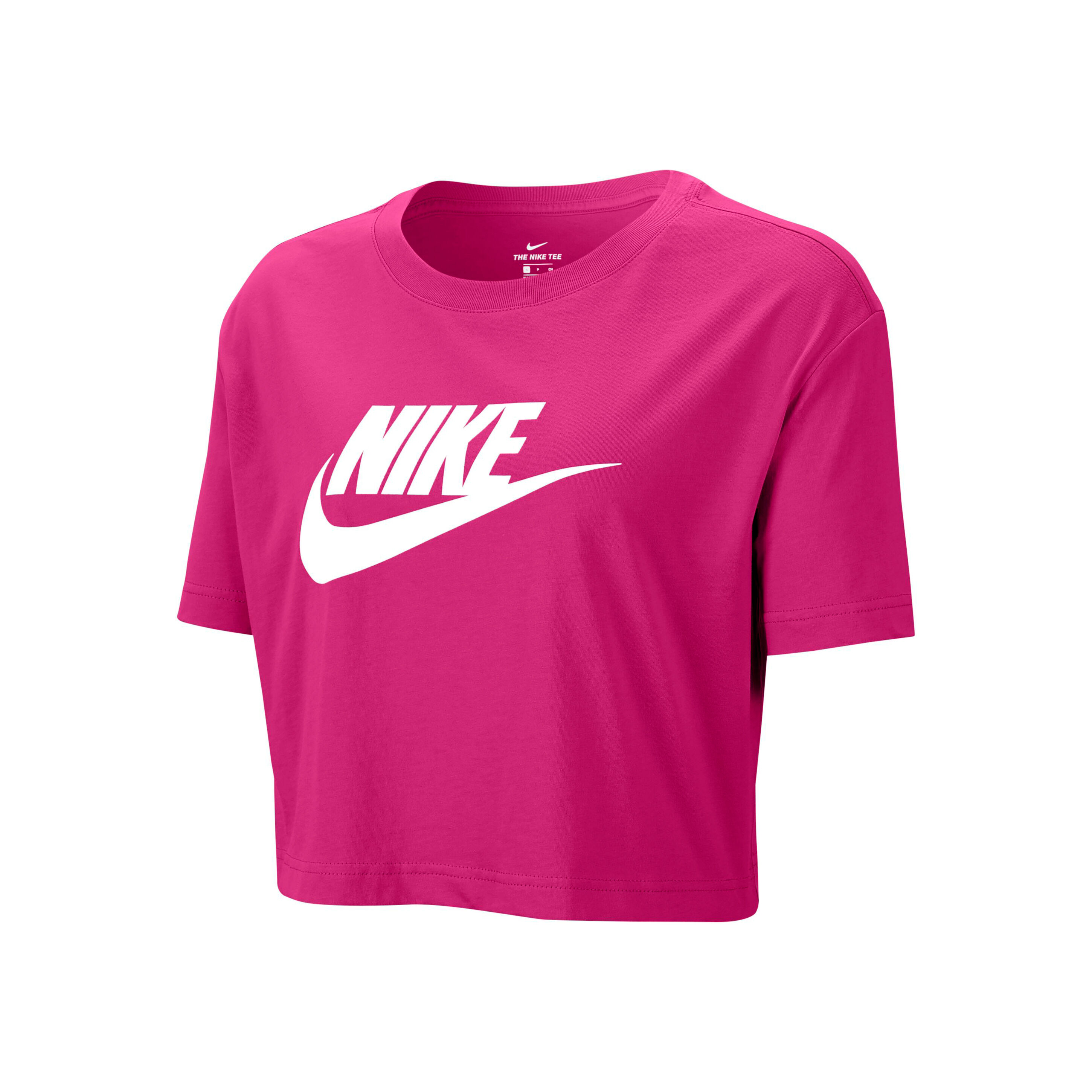 camiseta cropped nike sportswear essential cr feminina