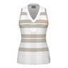 Performance Canottiera Donna-Bianco,Beige