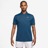 Dri-Fit Victory Court Solid Polo Uomini - color petrolio, bianco
