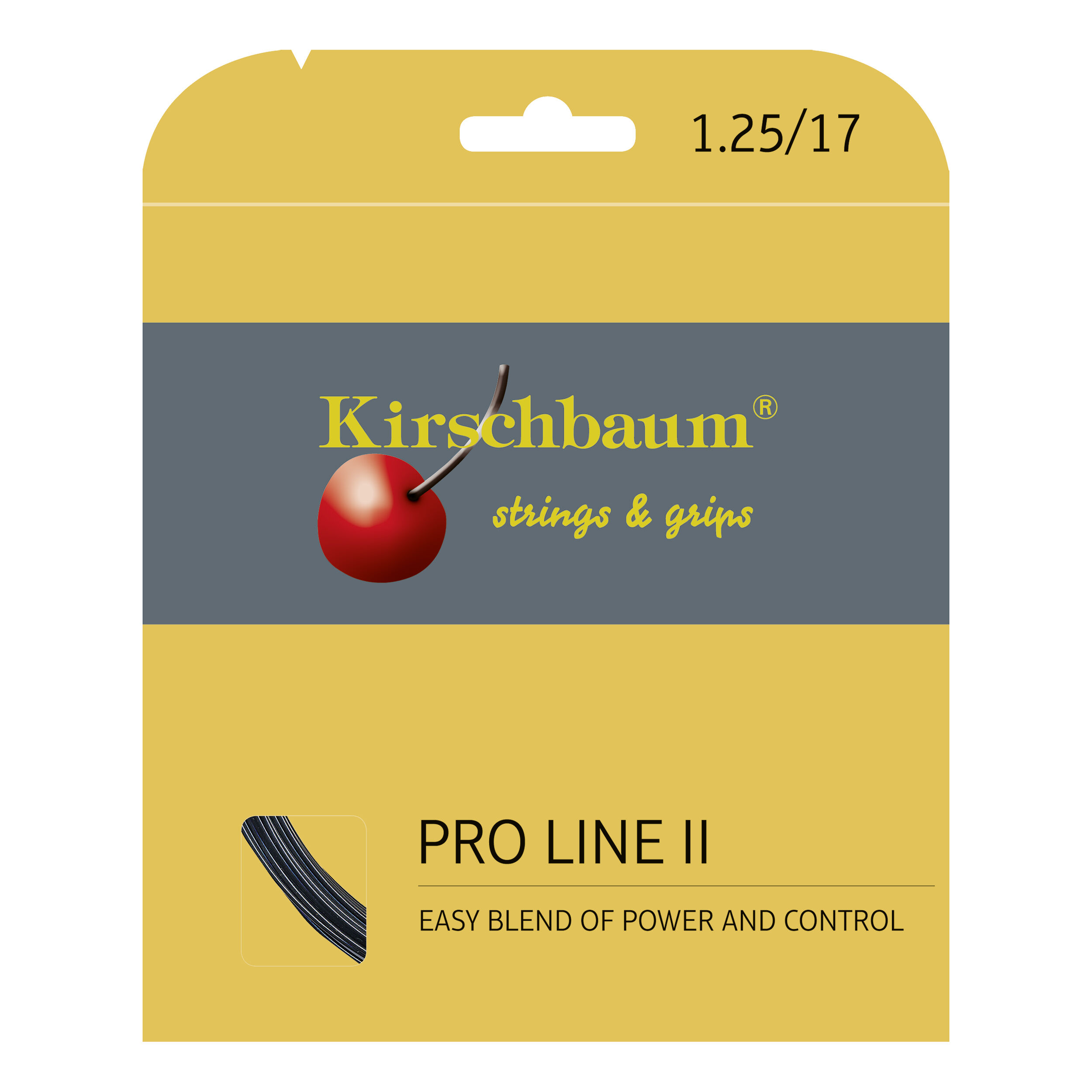 Kirschbaum PRO Line No II Corde 12M Nero 1.25Mm