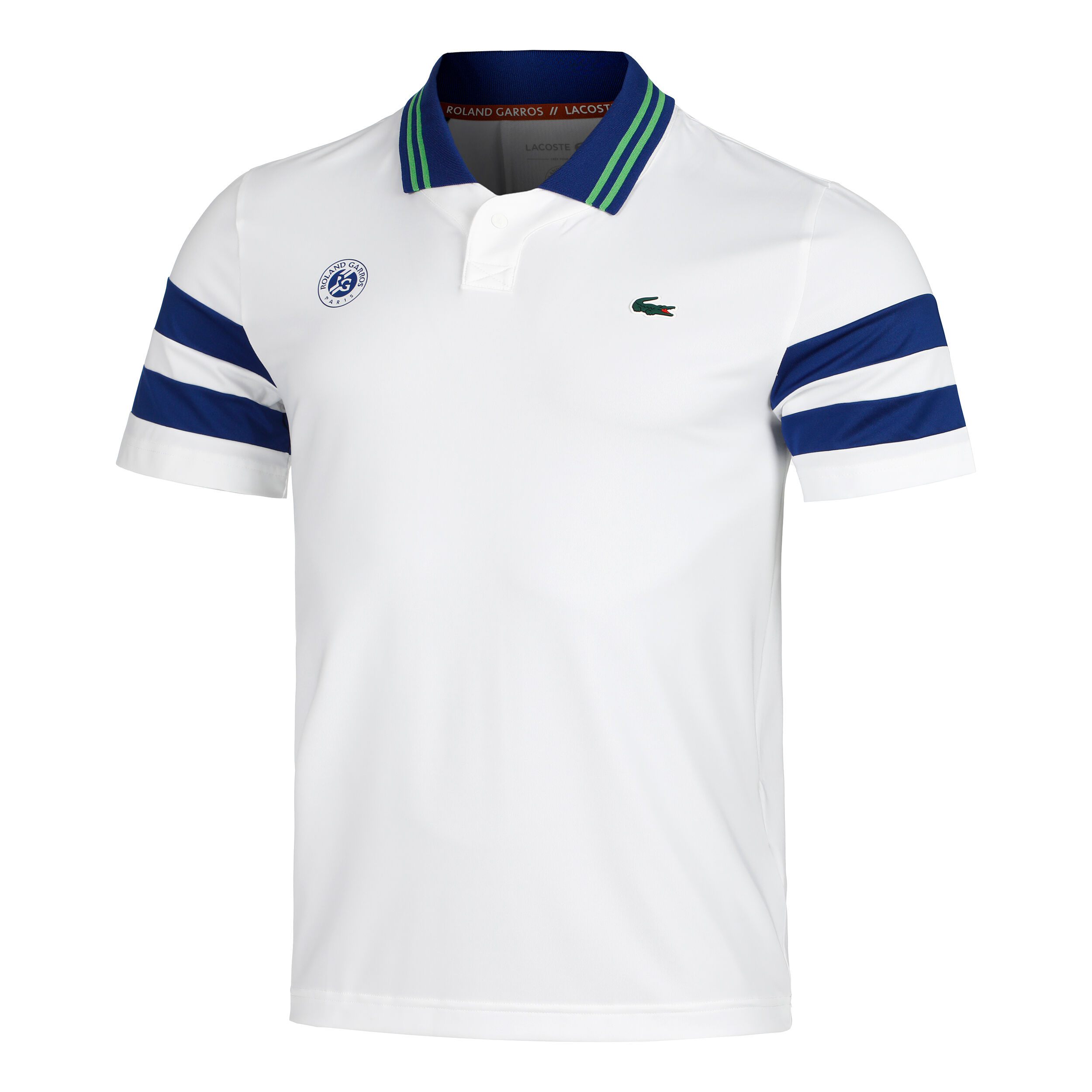Buy Lacoste Polo Uomini Bianco Blu Scuro online Tennis Point IT