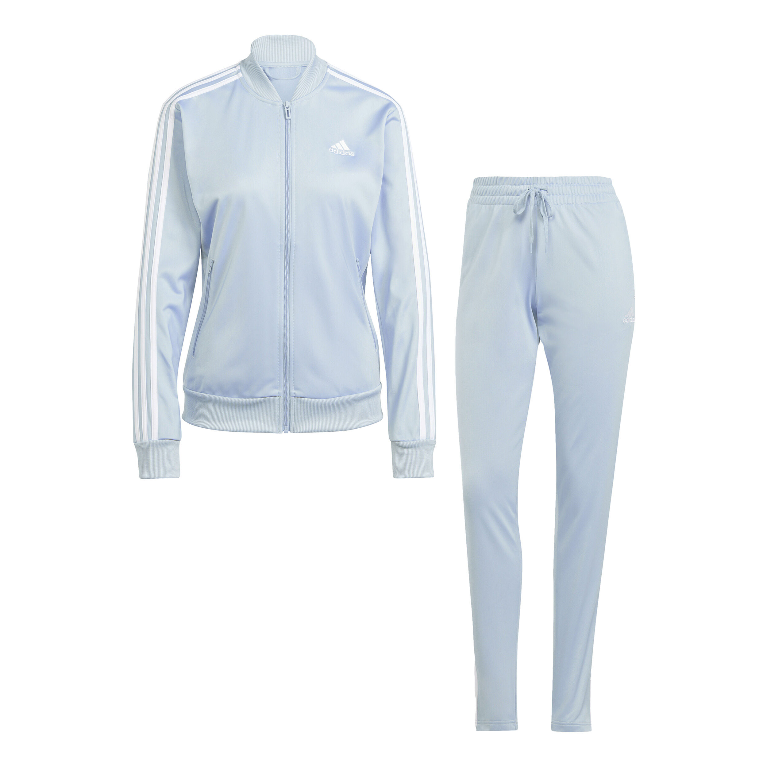 Buy adidas 3 Stripes Training Tuta Da Allenamento Donna Blu Chiaro Bianco online Tennis Point IT