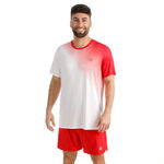 Abbigliamento da tennis BIDI BADU BIDI BADU Crew 2.0 Maglietta Uomini-rosso, bianco