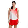 Crew Racerback Canottiera Donna-rosso, bianco