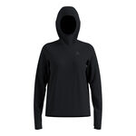 Abbigliamento Odlo Odlo Essential Thermal Midlayer Camicia Da Corsa Donna-Nero
