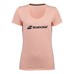 Abbigliamento Babolat Babolat Exercise Maglietta Donna-Albicocca