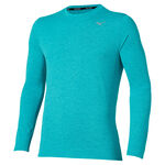 Abbigliamento Mizuno Mizuno Core Impulse Camicia da corsa Uomini-blu