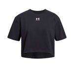 Abbigliamento Under Armour Under Armour Rival Maglietta Ragazze-nero