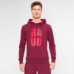 Abbigliamento Da Tennis BIDI BADU Protected Leafs Chill Hoody - bordeaux
