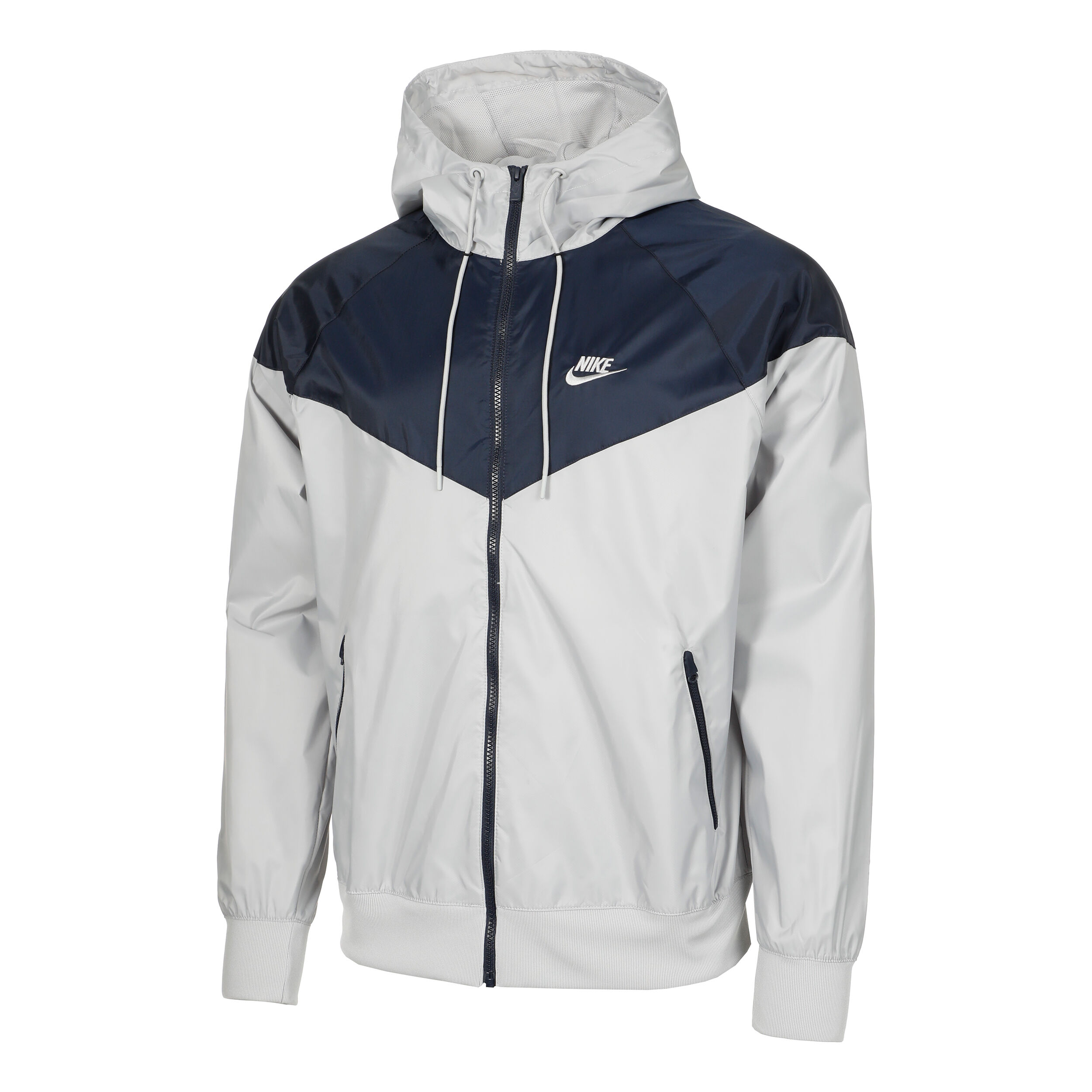 Buy Nike Heritage Essentials Windrunner Giacca Da Allenamento Uomini Grigio Chiaro Blu Scuro online Tennis Point IT
