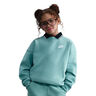 Club Fleece Oversized Crew Felpa Ragazze-Salvia