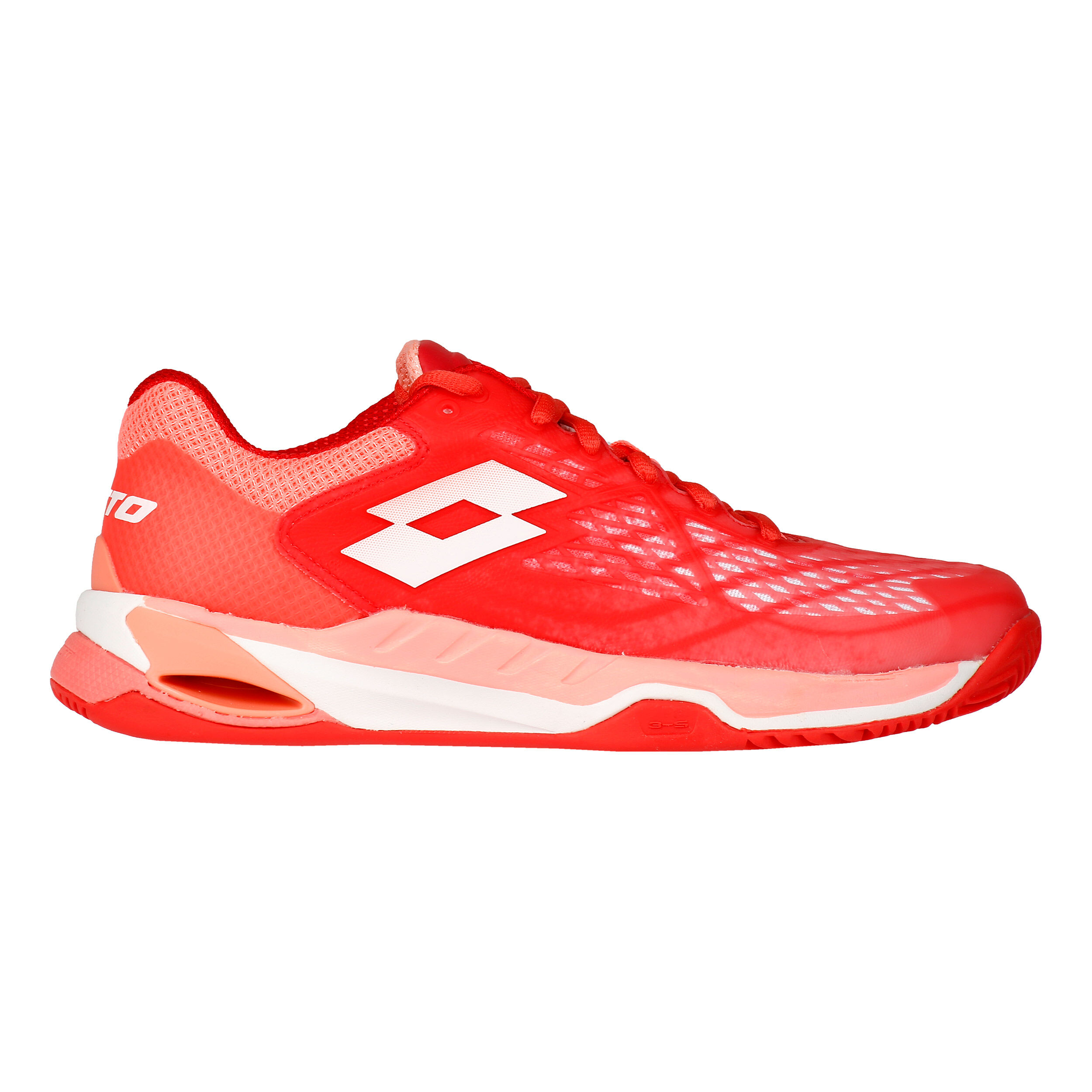 Lotto Donna Mirage 100 Clay Scarpe da Tennis Scarpa per Terra Rossa Corallo Rosa
