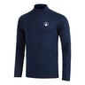Big Serve 1/4 Zip Manica lunga Uomini-blu scuro